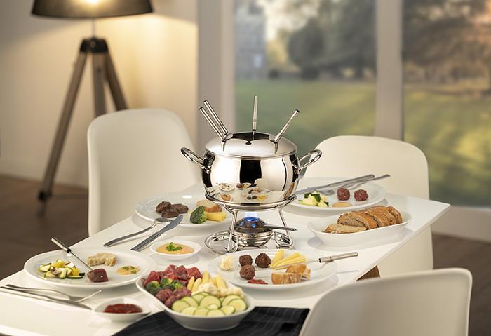Produktbild APS Fondue- und Feuerzangenbowle-Set (Käsefondue)