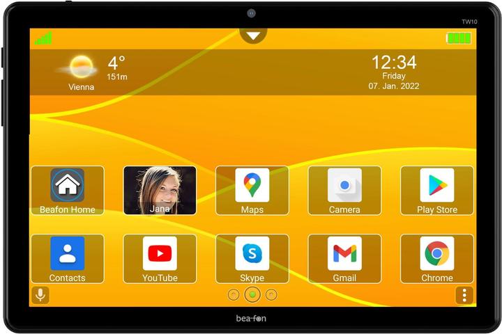 Produktbild Bea-Fon Tablet TW10 32 GB Silber (10.10", 32 GB, Schwarz)