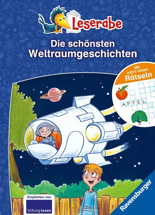 Produktbild Ravensburger Die schönsten Weltraumgeschichten mit extra vielen Rätseln - Leserabe ab 1. Klasse - Erstlesebuch (Deutsch, Rüdiger Bertram, Michael Petrowitz, 2023)