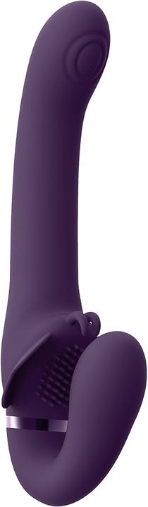 Actual product image Topco Satu - Pulse Wave & Vibrating Strapless Strapon - Purple