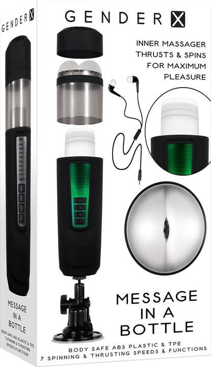Actual product image Evolved Message in a Bottle Masturbator Schwarz