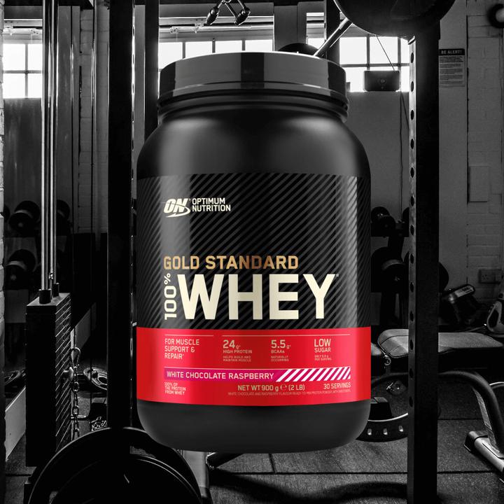 Actual product image Optimum Nutrition Gold Standard 100% Whey (White Chocolate Raspberry, 1 pcs., 896 g)