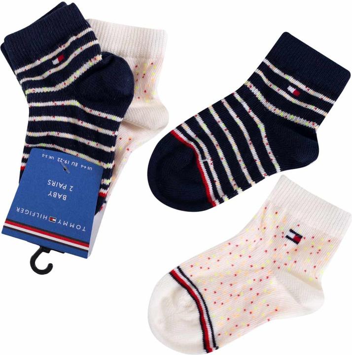 Tommy Hilfiger th Baby Sock 2p Neppy Stripes Tommy Original 701220275 001 15-18 (15 - 18)