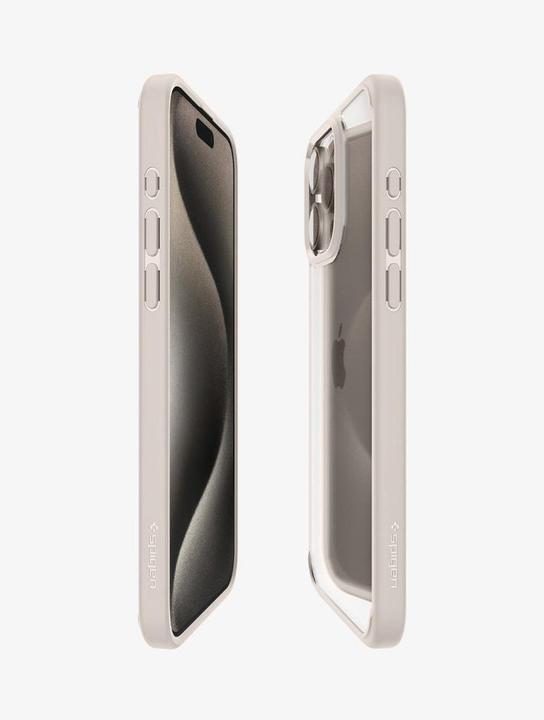 Actual product image Spigen Ultra Hybrid case for iPhone 15 Pro - natural titanium (Apple iPhone 15 Pro)