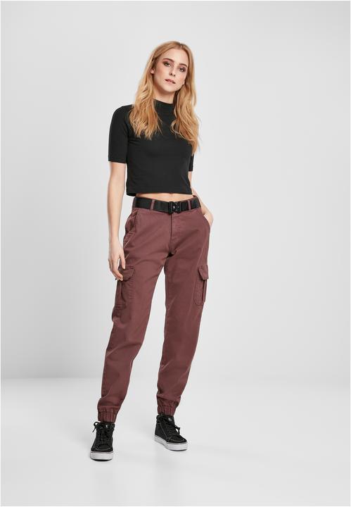 Actual product image Urban Classics Ladies High Waist Cargo Pants (30)
