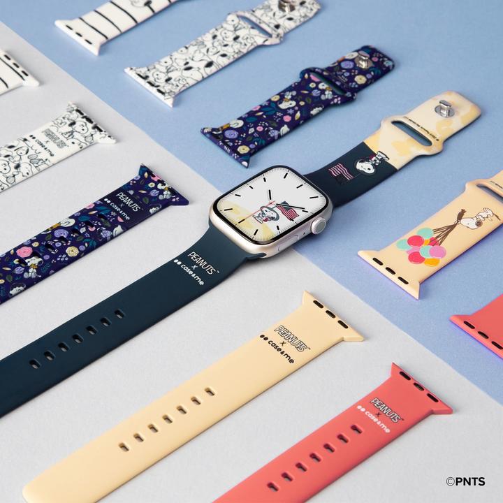 Actual product image Caseme Strap for Peanuts-themed Apple Watch 42, 44, 45,49mm (42 mm, 44 mm, 45 mm, 49 mm, Silicone)