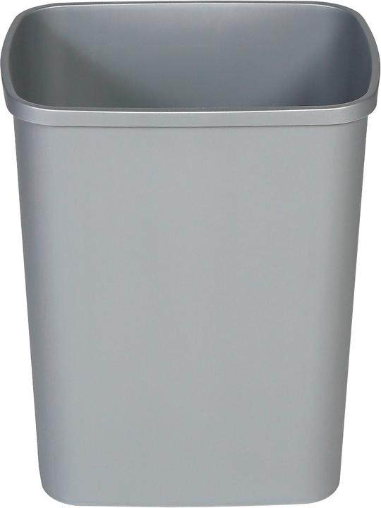 Probbax Abfallsammler, 25 l Volumen, rechteckig, Polypropylen, wahlweise blau oder grau (25 l)