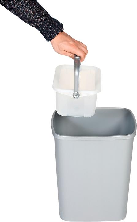 Produktbild Probbax Abfallsammler, 25 l Volumen, rechteckig, Polypropylen, wahlweise blau oder grau (25 l)