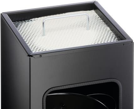 Produktbild Durable Papierkorb Metall 17L eckig mit Ascher 1 ST 333158