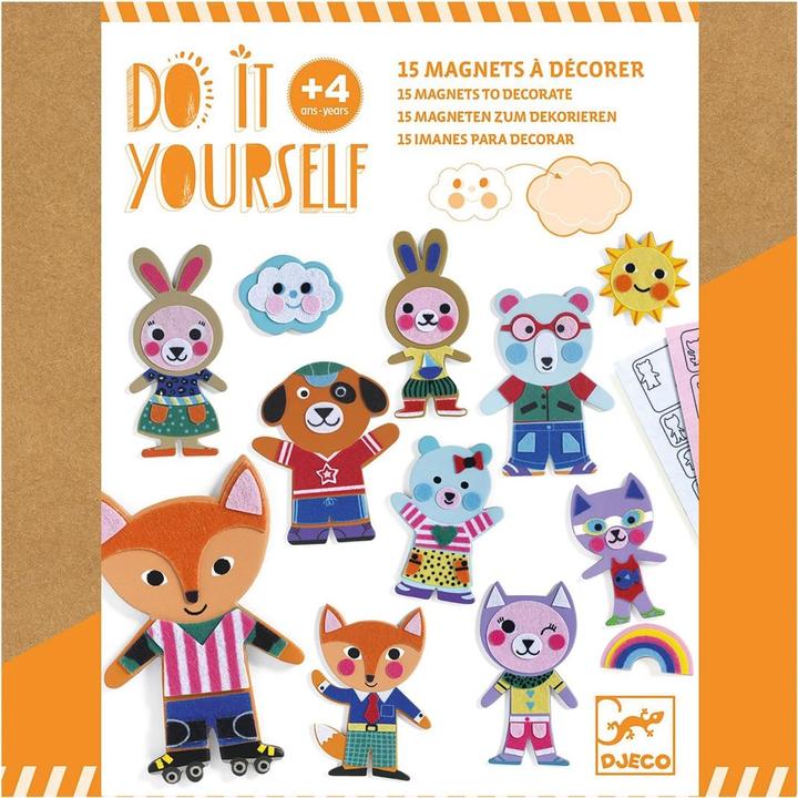 Djeco DIY - Funky Magnet Familie (15 x)