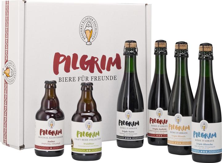 Pilgrim Set regalo birra Monastero 4 x 0,375 l e 2 x 0,33 l (4 x 33 cl)