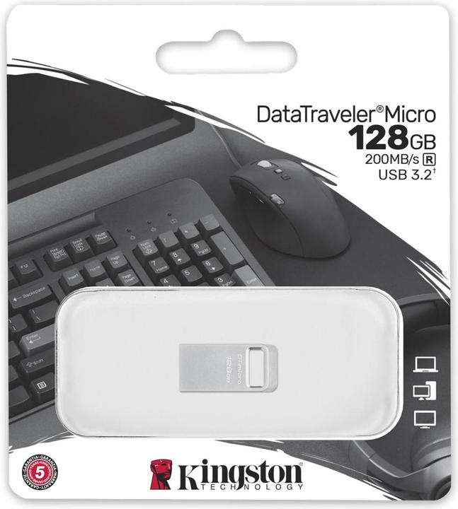 Actual product image Kingston DataTraveler Micro (128 GB, USB-A)