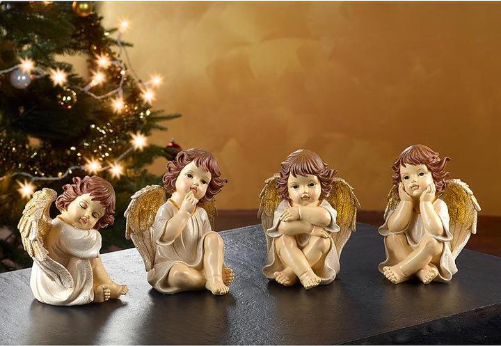 Produktbild Infactory Grosse Deko-Weihnachtsengel im 4-er Set