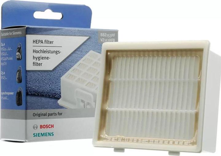Actual product image Siemens 2 HEPA filters Bosch 578731 BBZ153HF VZ153HFB