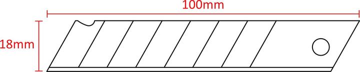 Actual product image Monzana Carpet knife set of 10 (Replacement blade)