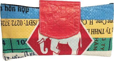 Immagine prodotto Bekos Upcycling - Custodia per occhiali da borse riciclate Patchwork Elephant