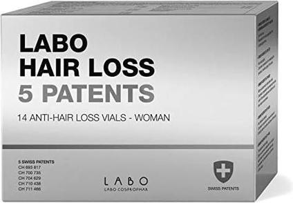 Image du produit Labo Market Labo Chute de cheveux 5 brevets Ampoules anti-chute Femmes 14 x 3.5ml (49 ml)