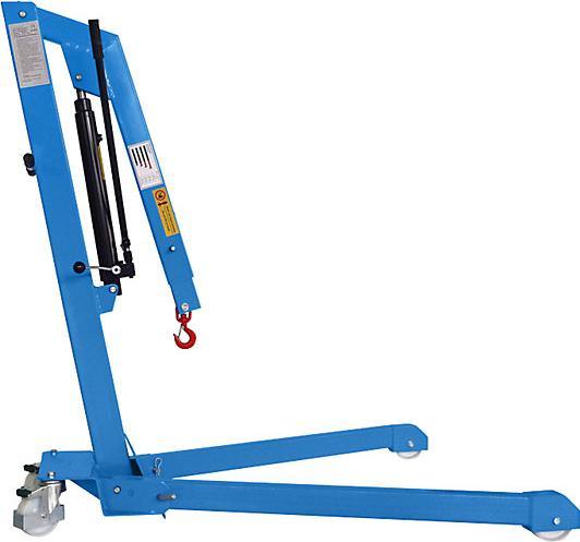 Produktbild Janssen Hydraulik-Technik Werkstattkran BLUE, TF 500 kg, Fahrgestell gespreizt, Hydraulik doppelt wirkend