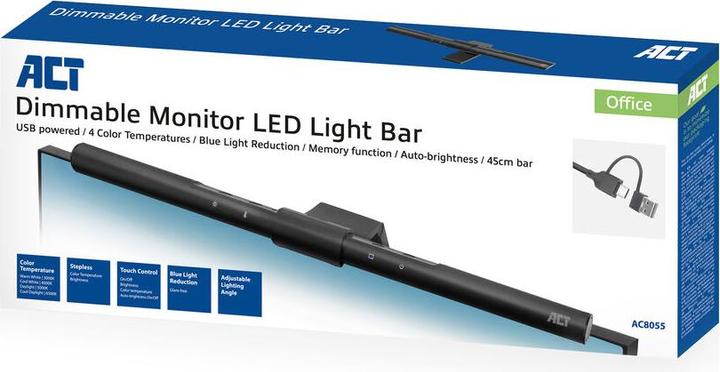Image du produit Dimmable Monitor LED Light Bar, USB powered