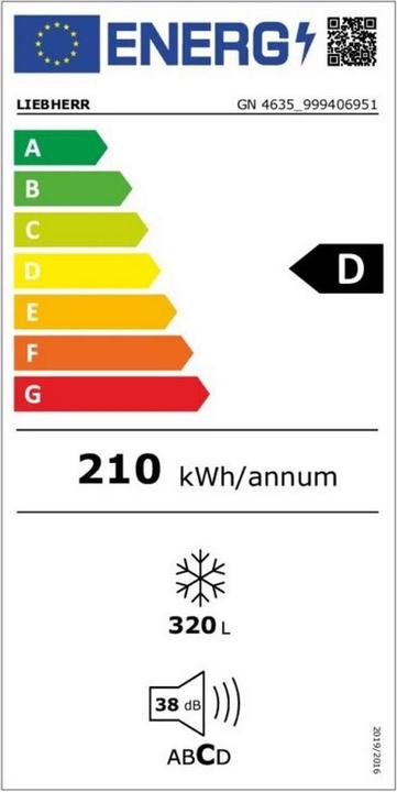 Energie-Label Liebherr Gn4635-21 (Freistehend, 320 l)