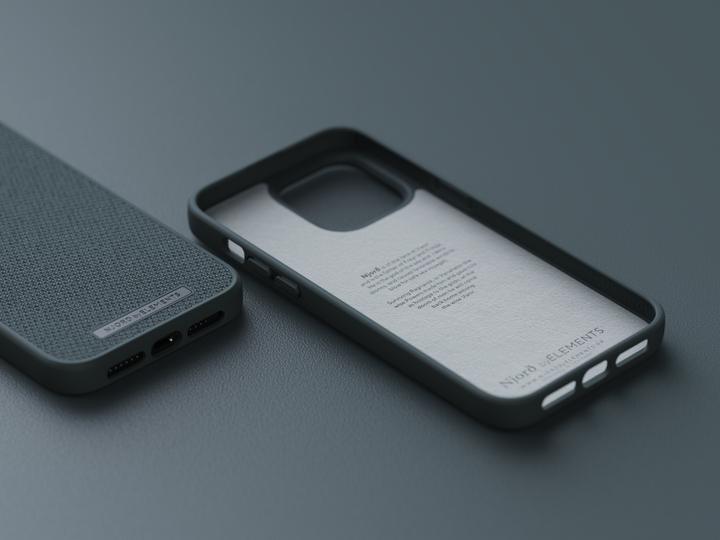 Actual product image Njord Hard Cover Tonal Case Dark Grey (Apple iPhone 14 Pro Max)