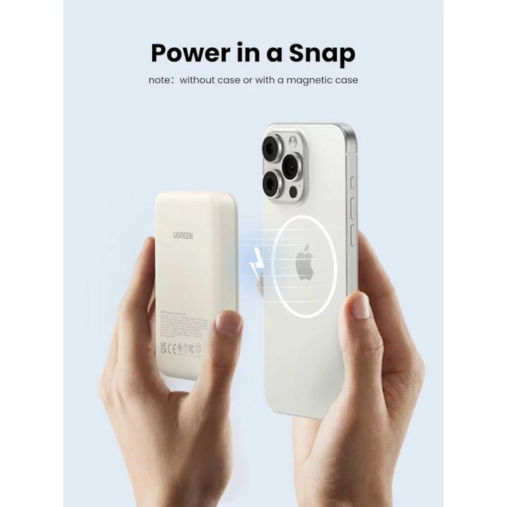 Actual product image Ugreen Mini Powerbank Wireless with MagSafe (10000 mAh, 20 W, 37 Wh)