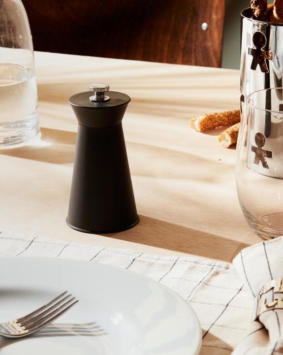 Produktbild Alessi Salz Pfeffer Mühle H12 cm schwarz (Pfeffer)