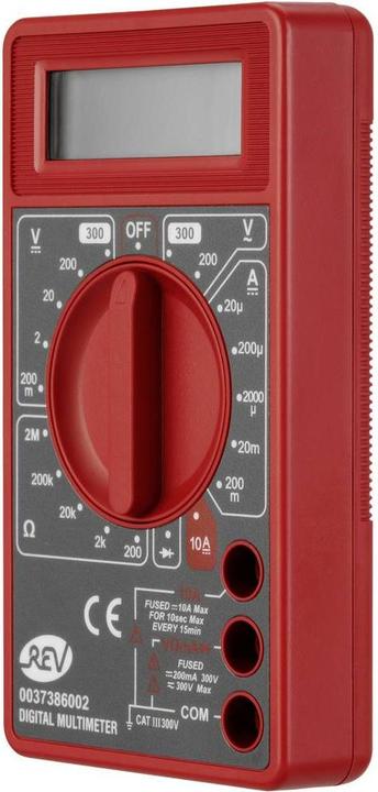 Actual product image REV Multimeter Basic sw/rt Hand-held multimeter digital CAT III (CAT III)