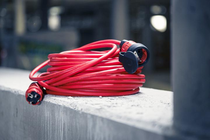 Actual product image Brennenstuhl 9161250210 Power extension cable 16 A black, red 25 m H07BQ-F (25 m, CEE 7/3)