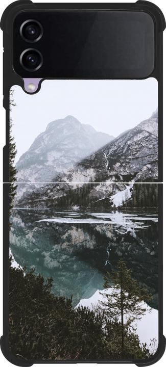 Immagine prodotto PhoneLook Coque Silicone rigide noir Inverno 22 montagna innevata e lago (Samsung Galaxy Z Flip4)