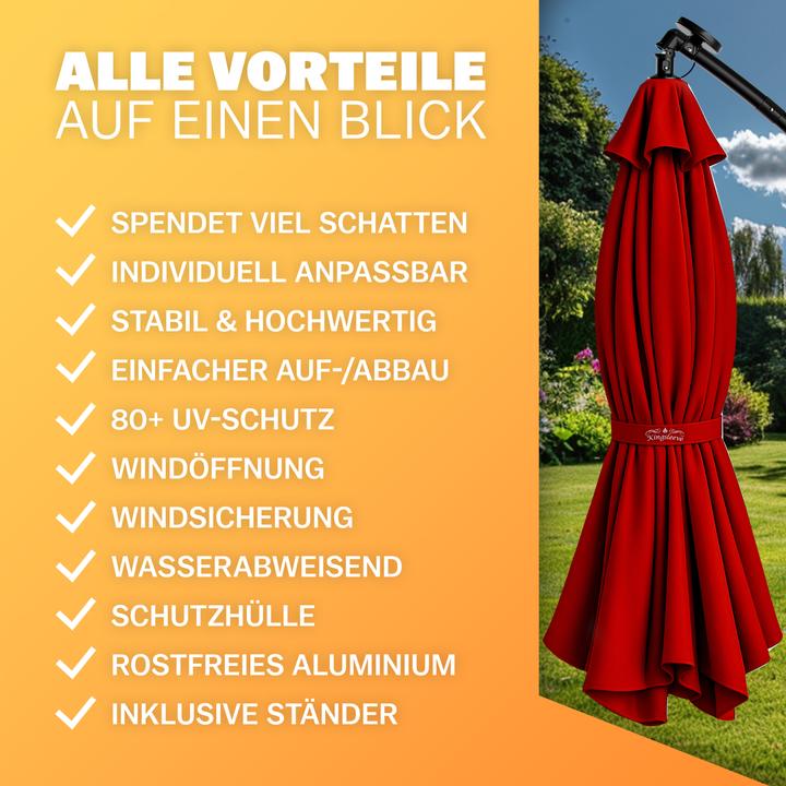 Actual product image Kingsleeve Sonnenschirm (3.07 m)