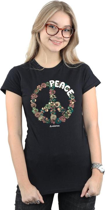 Immagine prodotto Woodstock Floral Peace Maglietta Donna (L)