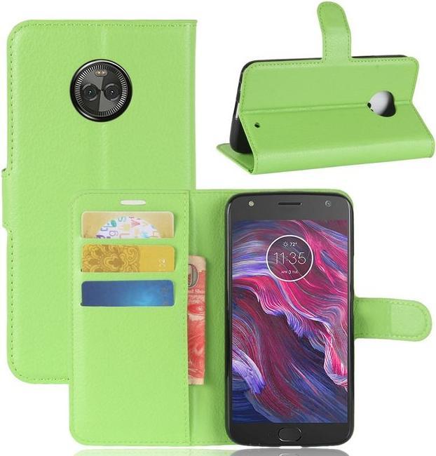 Produktbild MU Classic Klassische Leder Hülle mit Litchitextur (Motorola Moto X4)