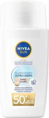 Image du produit NIVEA Fluide Solaire Quotidien Ultra Léger SPF 50+ Protector Solar Facial (SPF 50+, 40 ml)