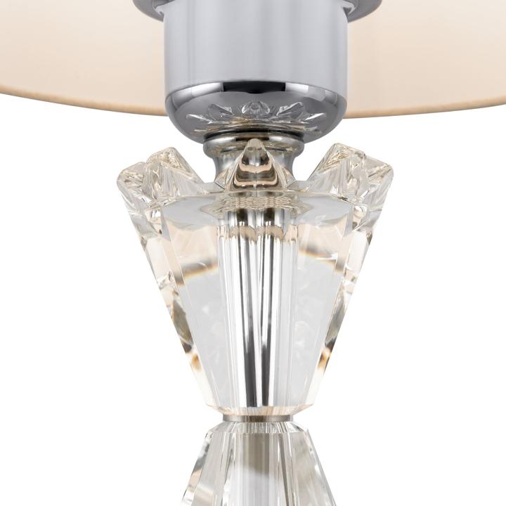 Immagine prodotto Maytoni Lampada da tavolo Florero Classic E27 46cm Cromo Bianco Cotone (E27)
