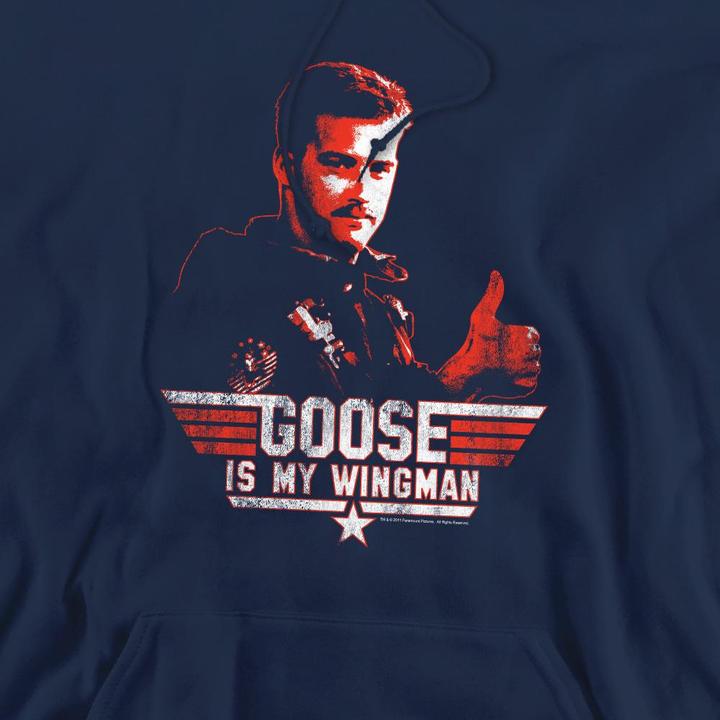 Immagine prodotto Top Gun Wingman Goose Felpa con Cappuccio Uomo (M)
