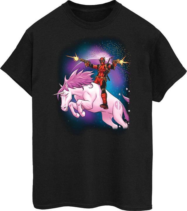 Deadpool Space Unicorn Boyfriend Fit TShirt (XXL)