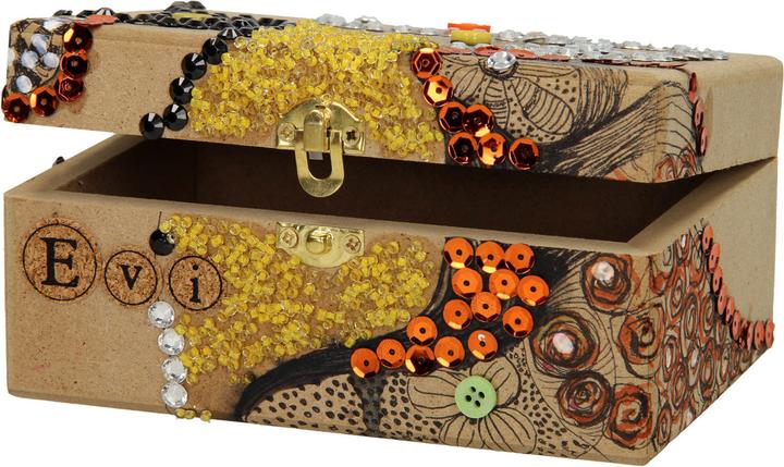 Actual product image Playwood Rectangular coffin MDF