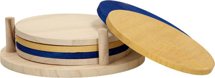 Actual product image Playwood Decorate your own wooden coasters