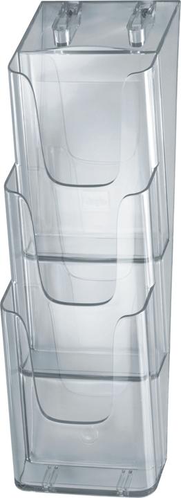 Produktbild Sigel Ice Wandprospekthalter acrylic mit 3 Fächern (A5, A6)