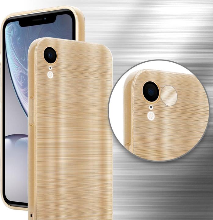 Produktbild Cadorabo Hülle für Apple iPhone XR im TPU Brushed Kameraschutz LM160 Style (Apple iPhone XR)