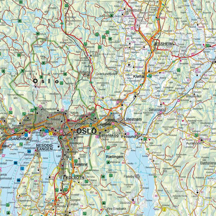 Image du produit Norvège Sud, carte routière et de loisirs 1:250.000, freytag & berndt (freytag & berndt, Allemand, Espagnol, Français, Norvégien, Tchèque, Néerlandais, Hongrois, Italien, Anglais, Slovaque)