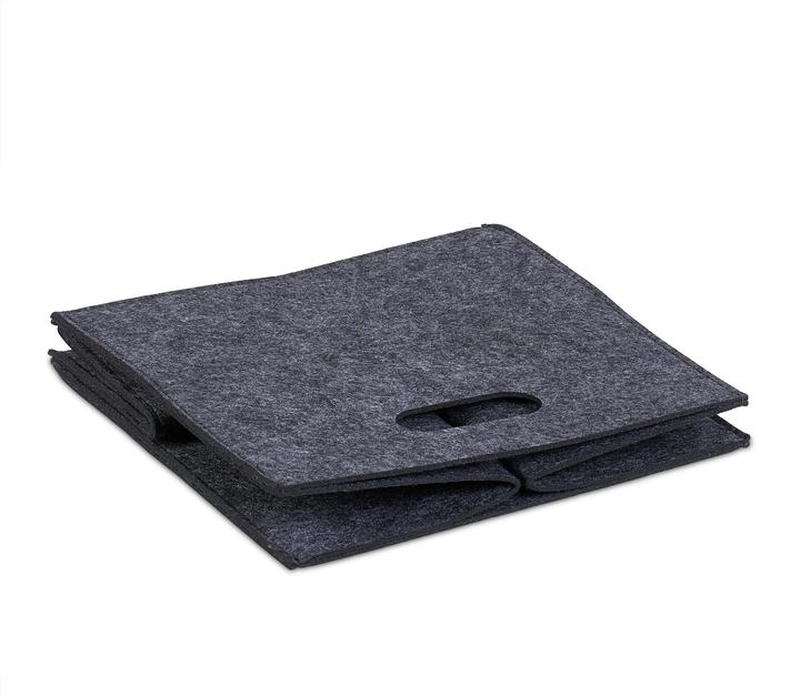 Actual product image Relaxdays Square Felt Basket (30 x 30 x 30 cm, 23 l)