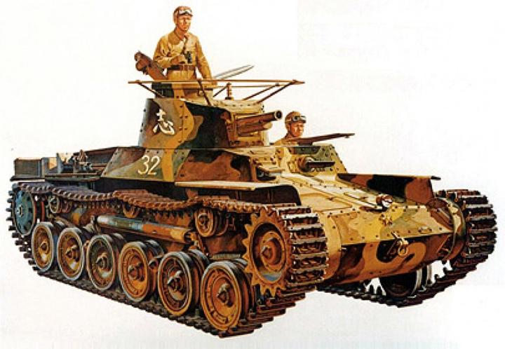 Actual product image Tamiya Jap. midship tank Type97 Chi-Ha (2) 1:35