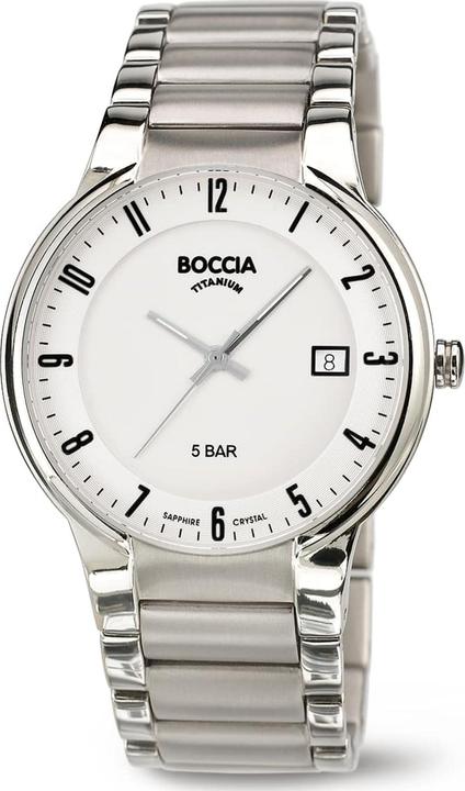 Boccia 3629-02 Herrenuhr Titanium 39mm 5ATM (Analoguhr, 39 mm)