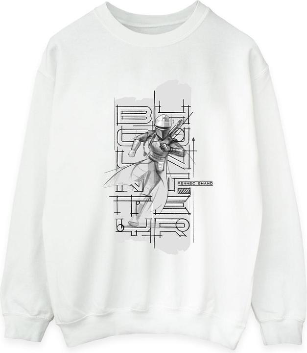 Star Wars The Book Of Boba Fett Fennec Illustration Sweatshirt (S)