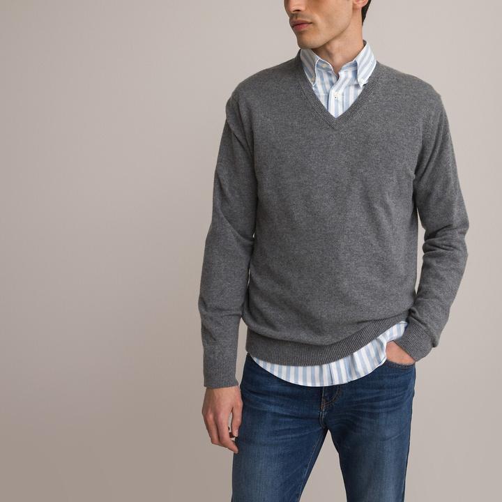 Produktbild La Redoute Collections Pullover mit V-Ausschnitt (M)