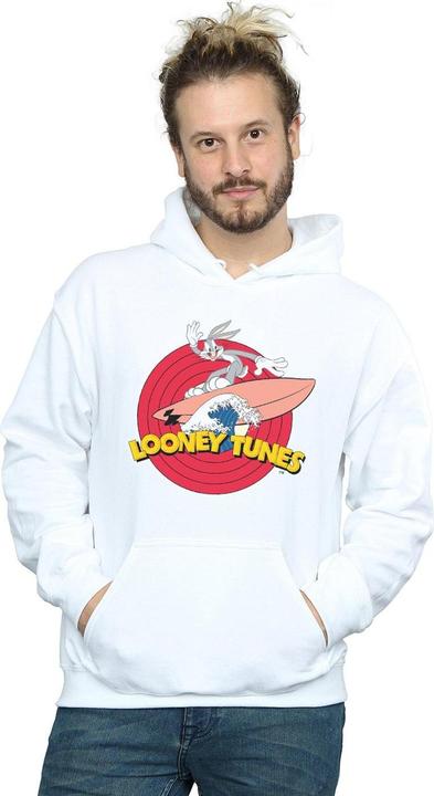Immagine prodotto Looney Tunes Bugs Bunny Surfing Felpa con Cappuccio Uomo (4XL)
