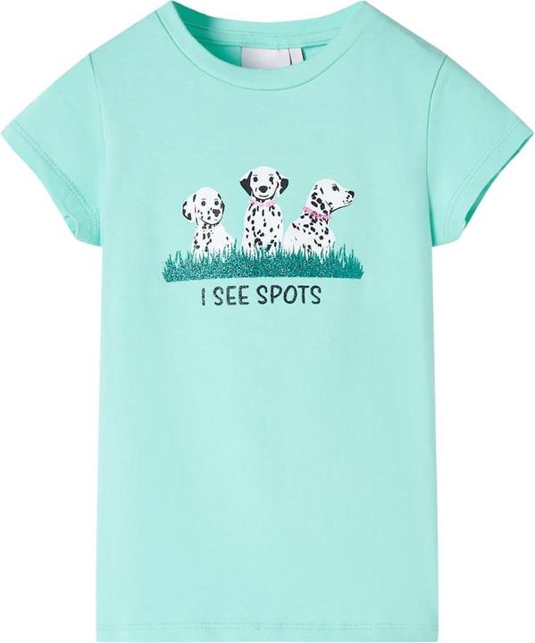 VidaXL Kinder-T-Shirt Helles Minzgrün 116,Material: 95 (116)