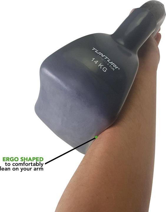 Actual product image Tunturi Vinyl Gusseisen Kettlebell (1 x 14 kg)